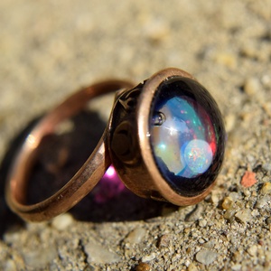 Róth Miksa üvegéből belvárosi palotaüveg gyűrűje -  - Meska.hu