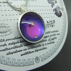 Art Deco  érzés Megcsiszolt fény kollekció gyémánt medál - Meska.hu