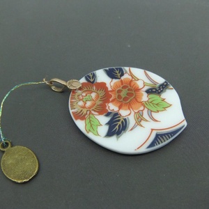 Imari porcelán medál antik tányér új élete - Meska.hu