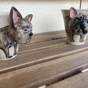 Francia bulldog bögre, kis-kedvenced bögreként megformázva - otthon & életmód - konyhafelszerelés, tálalás - tálalás - bögre & csésze - Meska.hu