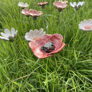 Kerámia pipacs, virág - otthon & életmód - dekoráció - Meska.hu