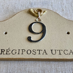 Bajusz formájú házszámtábla, festett - otthon & életmód - ház & kert - házszám - Meska.hu