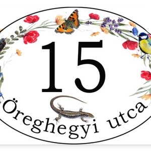 Ovális tábla mezei virágokkal - Meska.hu