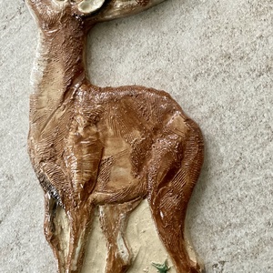 Szarvas, épületkerámia, dekoráció - otthon & életmód - ház & kert - házszám - Meska.hu