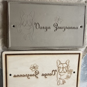 Névtábla (saját névvel, mintával), Otthon & Életmód, Ház & Kert, Házszám, Kerámia, Szobrászat, MESKA