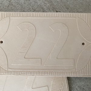 Téglalap formájú házszámtábla számmal - otthon & életmód - ház & kert - házszám - Meska.hu