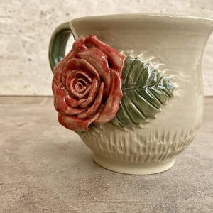 Rózsás bögre - otthon & életmód - konyhafelszerelés, tálalás - tálalás - bögre & csésze - Meska.hu