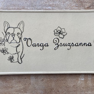 Névtábla (saját névvel, mintával), Otthon & Életmód, Ház & Kert, Házszám, Kerámia, MESKA