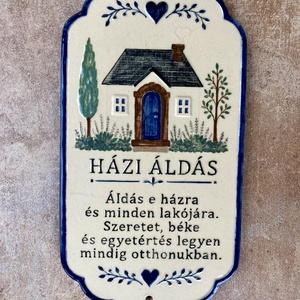 Házi áldás házikóval - Meska.hu