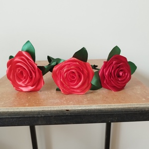 Szatén rózsaszál - otthon & életmód - virágdekoráció - virágok - szálas virág - Meska.hu