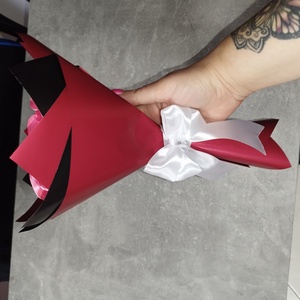 Szatén rózsa csokor  - otthon & életmód - virágdekoráció - virágok - virágcsokor - Meska.hu