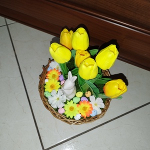 Húsvéti asztali dekoráció  - ünnepi díszek, dekorációk - húsvéti díszek és dekorációk - húsvéti asztaldíszek - Meska.hu