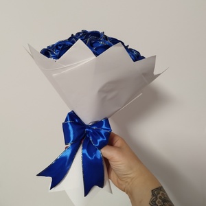 Királykék rózsa csokor  - otthon & életmód - virágdekoráció - virágok - virágcsokor - Meska.hu