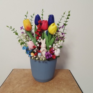 Húsvéti lakás dekoráció , Ünnepi díszek, dekorációk, Húsvéti díszek és dekorációk, Húsvéti virágos díszek, , MESKA