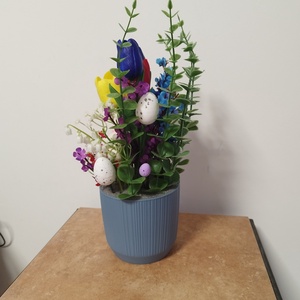 Húsvéti lakás dekoráció  - ünnepi díszek, dekorációk - húsvéti díszek és dekorációk - húsvéti virágos díszek - Meska.hu