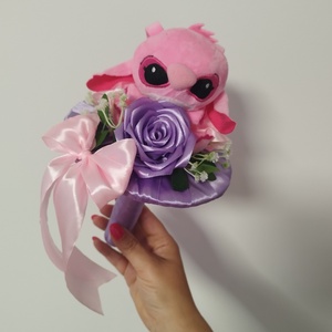 Stich-es ballagási csokor  - Meska.hu