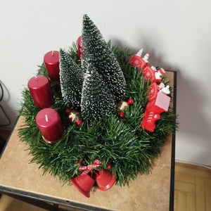 Adventi koszorú  - karácsony - adventi díszek - adventi koszorú - Meska.hu