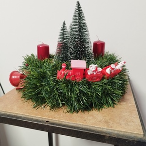 Adventi koszorú  - karácsony - adventi díszek - adventi koszorú - Meska.hu