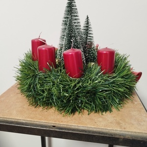 Adventi koszorú  - karácsony - adventi díszek - adventi koszorú - Meska.hu