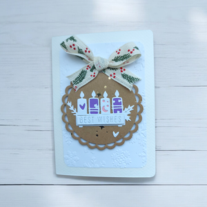 Karácsonyi képeslap - advent 1., Karácsony, Karácsonyi ajándékozás, Karácsonyi képeslap, üdvözlőlap, ajándékkísérő, Papírművészet, Mindenmás, MESKA
