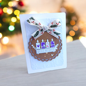 Karácsonyi képeslap - advent 1. - karácsony - karácsonyi ajándékozás - karácsonyi képeslap, üdvözlőlap, ajándékkísérő - Meska.hu