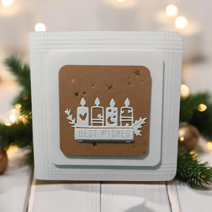 Karácsonyi képeslap - advent 3. - karácsony - karácsonyi ajándékozás - karácsonyi képeslap, üdvözlőlap, ajándékkísérő - Meska.hu