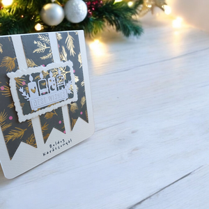 Karácsonyi képeslap - advent zöld - karácsony - karácsonyi ajándékozás - karácsonyi képeslap, üdvözlőlap, ajándékkísérő - Meska.hu