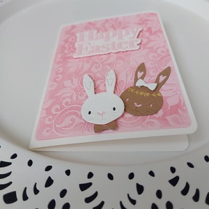 Húsvéti képeslap - nyuszik 1. - otthon & életmód - papír, írószer - ajándékozás kellékei - képeslap, üdvözlőlap - Meska.hu