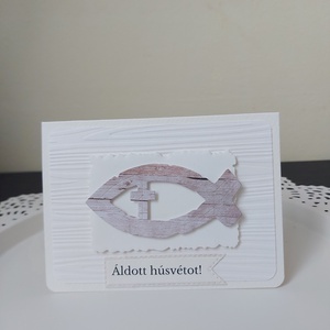 Húsvéti képeslap - húsvéti halas - otthon & életmód - papír, írószer - ajándékozás kellékei - képeslap, üdvözlőlap - Meska.hu