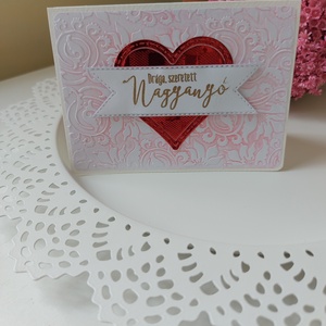 Szíves Nagymama képeslap 1. - otthon & életmód - papír, írószer - ajándékozás kellékei - képeslap, üdvözlőlap - Meska.hu