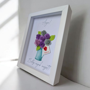 Anyák napi képkeret 2. - lila névre szóló - otthon & életmód - dekoráció - kép & falikép - 3d képek - Meska.hu