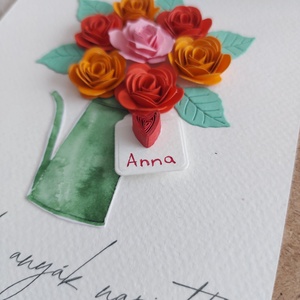 Anyák napi képkeret 3. - narancs névre szóló - otthon & életmód - dekoráció - kép & falikép - 3d képek - Meska.hu