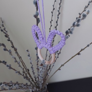 Makramé húsvéti dísz - szett - otthon & életmód - dekoráció - fali és függő dekoráció - függődísz - Meska.hu