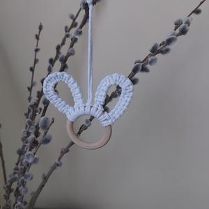 Makramé húsvéti dísz - szett - otthon & életmód - dekoráció - fali és függő dekoráció - függődísz - Meska.hu