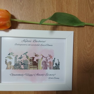 Ballagásra, diplomaosztóra pénzátadó képkeret - Lány - otthon & életmód - papír, írószer - ajándékozás kellékei - pénzátadó képkeret - Meska.hu