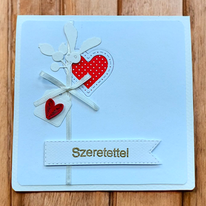 Pénzátadó boríték fehér, szíves, szeretettel - esküvő - emlék & ajándék - nászajándék - esküvői pénzátadó boríték, kártya - Meska.hu