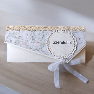 Esküvői pénzátadó boríték - rózsa 1., Esküvő, Emlék & Ajándék, Nászajándék, Esküvői pénzátadó boríték, kártya, Papírművészet, Mindenmás, MESKA