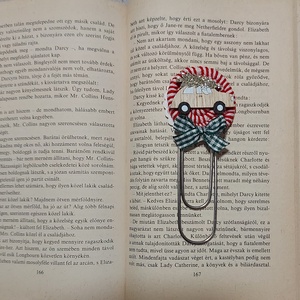 Könyvjelző - karácsonyi cukorkás candy car - könyv & zene - könyvjelző - Meska.hu