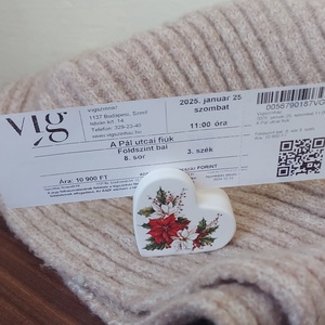 Karácsonyi lakásdekor - szív képtartó, képkeret, Otthon & Életmód, Dekoráció, Asztal és polc dekoráció, Asztaldísz, Gipszöntés, MESKA