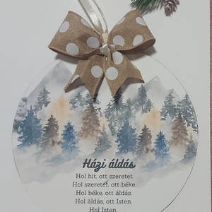 Házi áldás -Fenyves nagy - otthon & életmód - vallás - házi áldás - Meska.hu