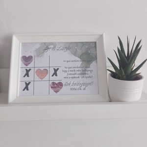Esküvői pénzátadó képkeret - győztes szív - esküvő - emlék & ajándék - nászajándék - esküvői pénzátadó képkeret - Meska.hu