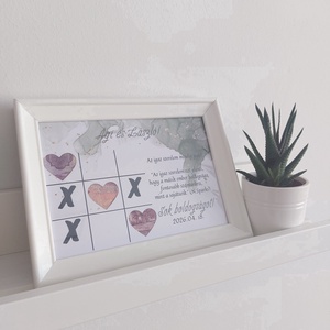 Esküvői pénzátadó képkeret - győztes szív - esküvő - emlék & ajándék - nászajándék - esküvői pénzátadó képkeret - Meska.hu