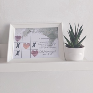 Esküvői pénzátadó képkeret - győztes szív, Esküvő, Emlék & Ajándék, Nászajándék, Esküvői pénzátadó képkeret, Papírművészet, MESKA