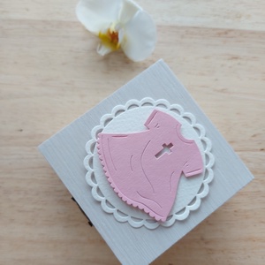 Keresztelőre pénzátadó fadoboz  - baba - mama - keresztelő kellékek - keresztelőajándékok - Meska.hu