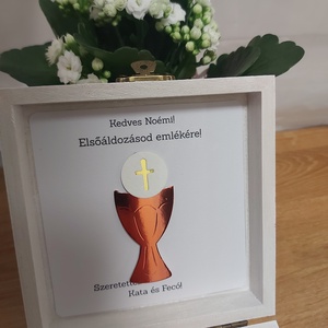 Elsőáldozási emlék fadoboz - dekopage - otthon & életmód - papír, írószer - ajándékozás kellékei - pénzátadó doboz - Meska.hu