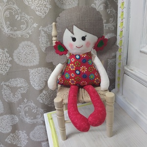 Piros - textil baba - játék & sport - baba & babaház - baba - Meska.hu