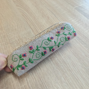 Hímzett tolltartó , Táska & Tok, Pénztárca & Más tok, Szemüvegtok, Hímzés, Varrás, MESKA