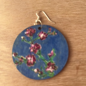 Inspired by van Gogh - fülbevaló - ékszer - fülbevaló - lógós kerek fülbevaló - Meska.hu