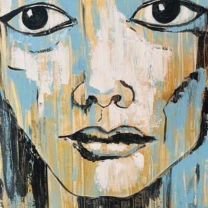 I see you � eredeti akrilfestmény, 60x80 cm, Művészet, Festmény, Akril, Festészet, MESKA
