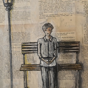 Légy jó mindhalálig - vegyes technikával készült festmény (40x50 cm) - művészet - festmény - akril - Meska.hu